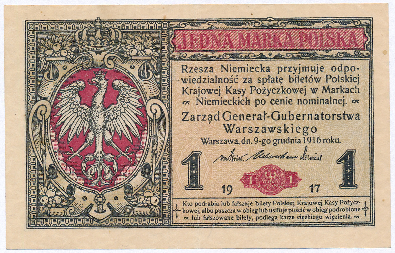 1 marka polska 1916 seria B - Generał